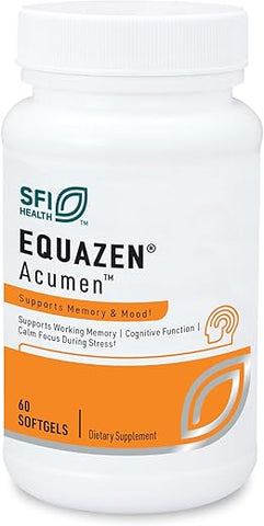 Acumen – Suplemento de Suporte Cognitivo com Extrato de Bacopa Monnieri – Suporte à Memória – Livre de Glúten – 60 cápsulas - Klaire Labs
