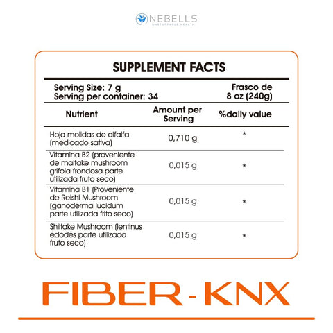FIBER KNX - Suporte ao Sistema Digestivo: Limpeza do Cólon – Marca Cleanse – 100g