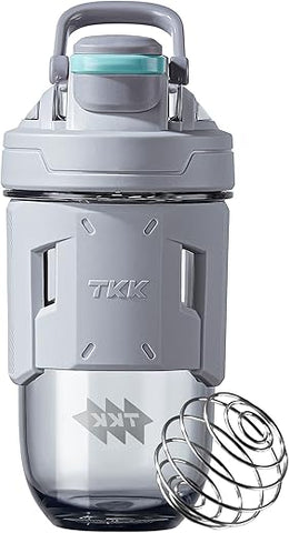 Garrafa Shaker TKK Blender 700ml com Esfera de Mistura – Garrafa de Plástico para Proteína Pré-Treino