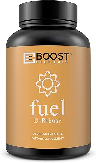 D Ribose – Vegano Puro Sem OGM Sem Estearatos Sem Glúten – 90 Cápsulas de 500 mg de D-Ribose - BoostCeuticals