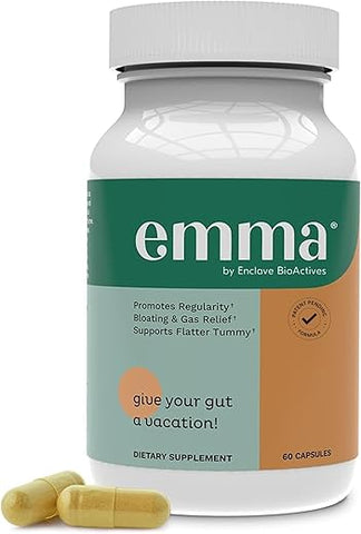 Doctors Endorsed – Suplemento para Saúde Intestinal – 60 Cápsulas – Alívio de Gases e Inchaço, Reparação do Intestino Permeável com Magnésio, Berberina, Vitamina D, Quercetina - Emma