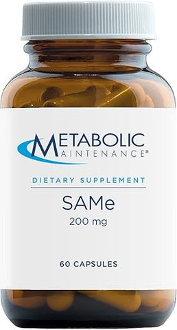 Same – 200mg S-Adenosyl Methionine SAM-e com Cápsulas Resistentes ao Ácido e Magnésio – Suporte para Humor, Articulações e Cérebro (60 Cápsulas) - Metabolic Maintenance