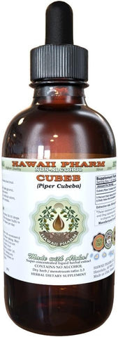 Extrato Líquido de Cubeba sem Álcool, Fruta Seca de Cubeba (Piper Cubeba) Glicerito, Hawaii Pharm, Herbal Natural 60 ml (2 oz)
