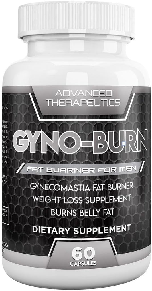 gynoburn - Gyno-Burn: Queimador de Gordura para Homens Reduz a Gordura no Peito e Elimina os Constrangedores Seios Masculinos, Auxiliando na Perda de Gordura nos Seios Masculinos