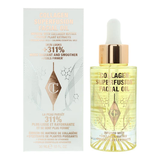 CHARLOTTE TILBURY - Óleo Facial Charlotte Tilbury CollagenSuperfusion 30 ML – Hidratação e Firmeza para sua Pele