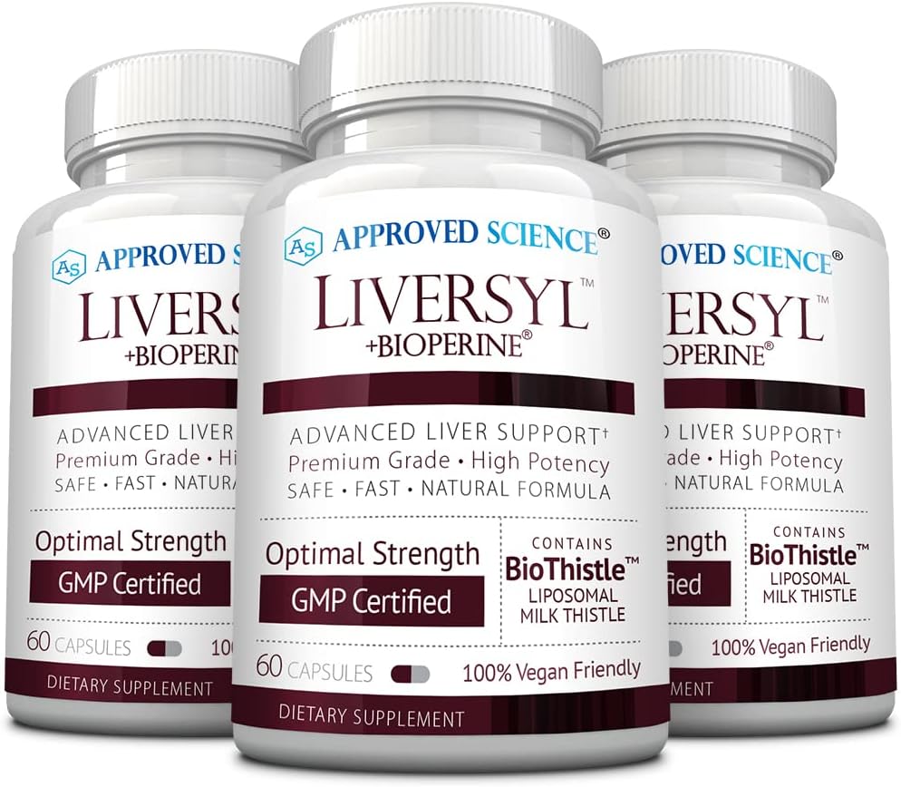 Liversyl – Suporte à Função Ótima do Fígado – Limpeza e Desintoxicação – Rápido e Eficaz – Cardo de Leite, Extrato de Alcachofra e Bioperina – Vegano – 180 Comprimidos – 3 - Approved Science