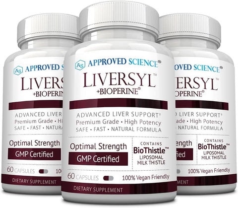 Liversyl – Suporte à Função Ótima do Fígado – Limpeza e Desintoxicação – Rápido e Eficaz – Cardo de Leite, Extrato de Alcachofra e Bioperina – Vegano – 180 Comprimidos – 3 - Approved Science