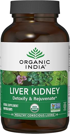 ORGANIC INDIA - Detox Reparador Fígado e Rim – Suplemento Herbal – Desintoxique e Repare com Organic India