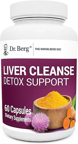 Dr. Berg Nutritionals - Dr. Berg – Cápsulas Detox para Limpeza do Fígado c/ Mistura Única de Cardo de Leite e Bile de Boi