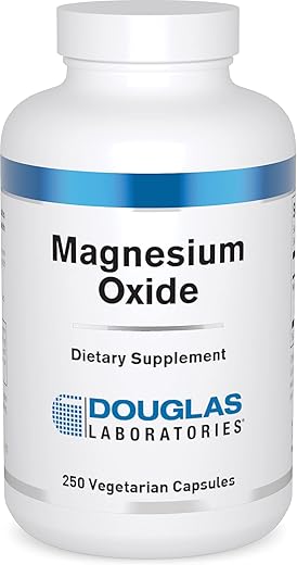 Magnésio Óxido | Suporte para Função Cardíaca Normal e Formação Óssea* | 250 Cápsulas - Douglas Laboratories