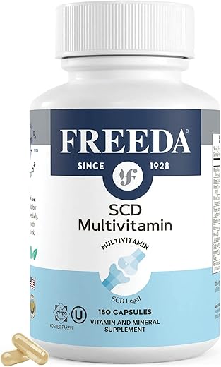 Multivitamina – SCD Multivitamina – Kosher Suplementos de Vitaminas para a Saúde da Mulher – Vitaminas Masculinas para a Saúde dos Homens – Multivitaminas para Homens - FREEDA