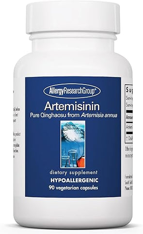 Artemisinina Allergy Research Group – Suporte para o Trato Gastrointestinal, Qinghaosu Puro de Artemisia annua, Livre de Tujona, Cápsulas Vegetarianas – 90 Unidades