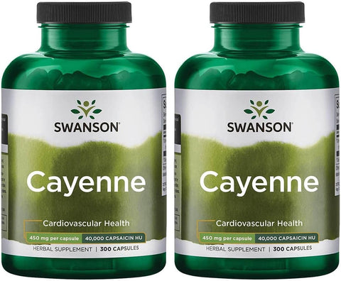 Cayenne – Suplemento Herbal para Digestão e Circulação – 60 Cápsulas - Swanson