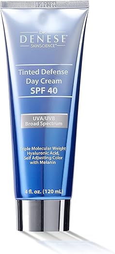 Creme de Dia SPF 40 Defense, BB Cream Anti-Envelhecimento, CC Cream Corretor de Cor, Tom Universal para TODOS os Tipos de Pele – 120g - Dr. Denese