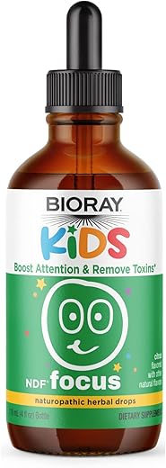 Kids NDF Focus Citrus – 118 ml – Suporte à Função Cognitiva, Aumenta a Clareza – BIORAY Kids NDF Focus - BIORAY