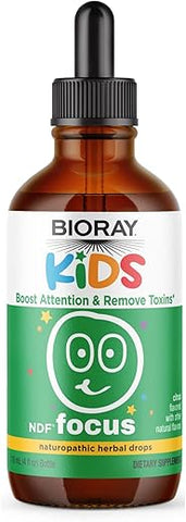 Kids NDF Focus Citrus – 118 ml – Suporte à Função Cognitiva, Aumenta a Clareza – BIORAY Kids NDF Focus - BIORAY