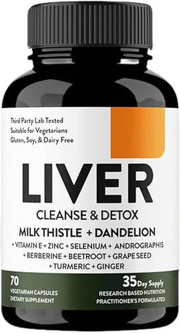 Hokuakala - Renovação do Fígado – Detox, Limpeza e Suporte – Liver Renew Cleanse – 60 cápsulas