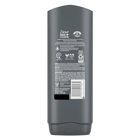 DOVE MEN + CARE - DOVE MEN CARE Sabonete Líquido para o Corpo Eucalipto Azul e Bétula 4 Unidades Hidratação Micromoisture, Limpeza Eficiente e Nutrição da Pele, 532 ml