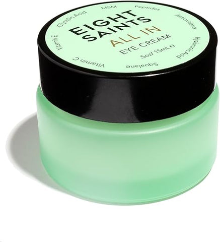 Skin Care Creme para os Olhos All In, Natural e Orgânico, Anti-Envelhecimento, Reduz Inchaço, Rugas e Bolsas Sob os Olhos, Tratamento para Olheiras, 15g - Eight Saints