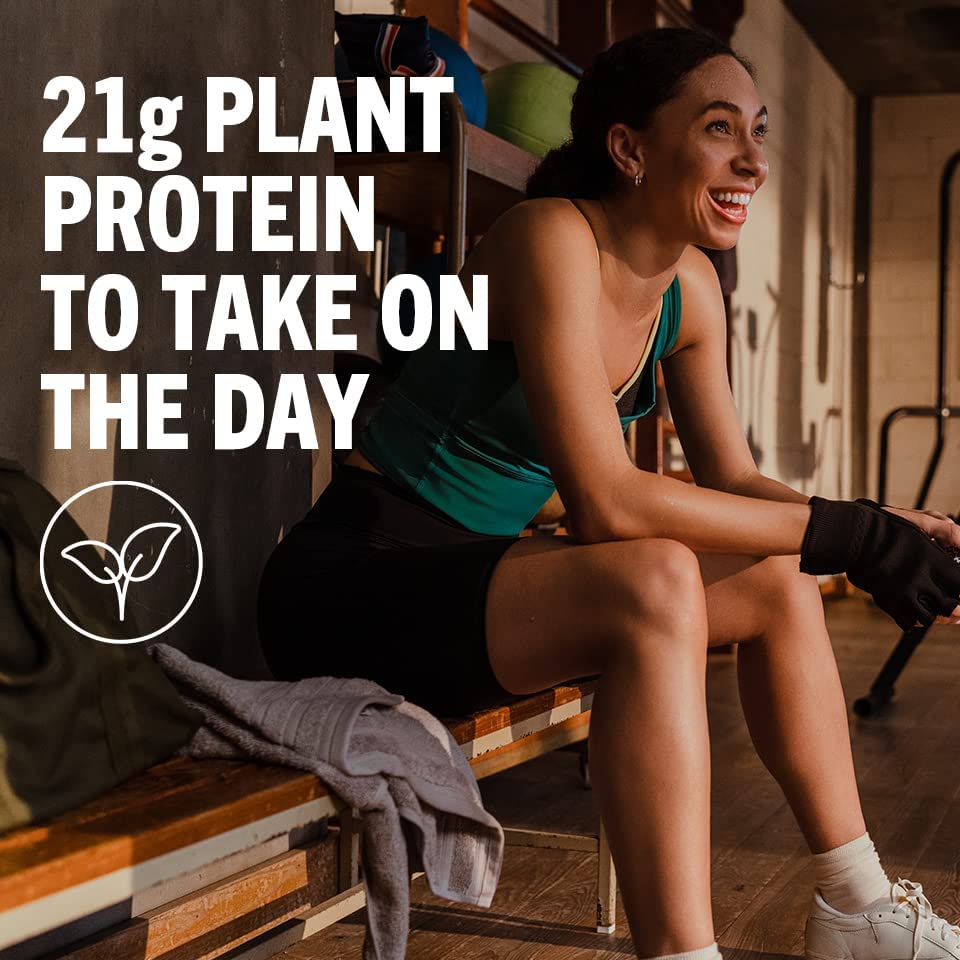 Proteína em Pó Vegana Orgânica, Sabor Baunilha – 21g Proteína à Base de Plantas, 6g Fibra Prebiótica para Saúde Intestinal, Sem Glúten, Sem Ingredientes Lácteos, Sem Adição de Açúcar - Orgain