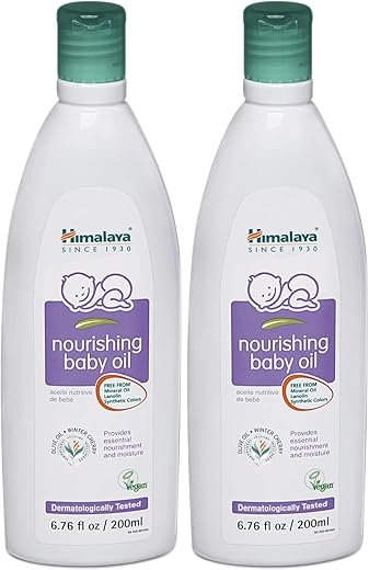 Óleo de Bebê Nourishing Himalaya, Leve – 100ml | Hidratação e Cuidado para a Pele do seu Bebê