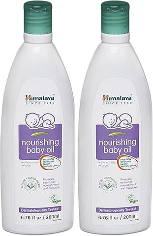 Óleo de Bebê Nourishing Himalaya, Leve – 100ml | Hidratação e Cuidado para a Pele do seu Bebê