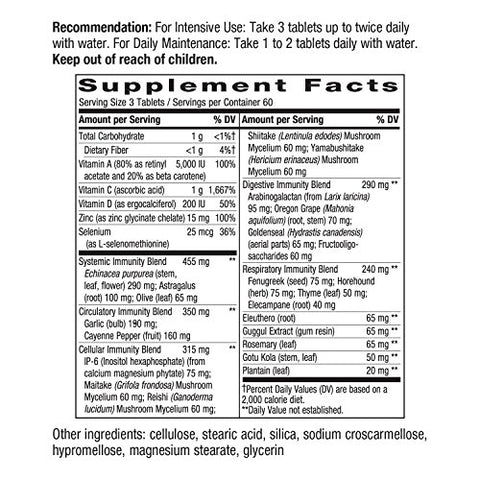 Nature's Way - Nature’s Way Systemwell Ultimate Immune* – Suplemento Multissistêmico com Vitaminas C, A – 60 cápsulas – Marca Nature’s Way