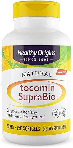 Tocomin SupraBio (Tocotrienóis), 50 mg – Suporte para a Saúde do Coração - Healthy Origins