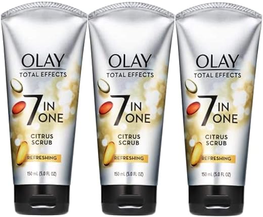 Total Effects Limpeza Facial e Esfoliante de Citrus, 150 ml (Pacote com 3 unidades) - Olay