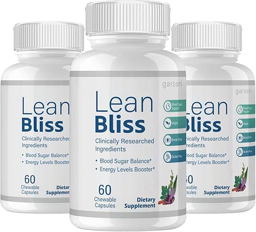 Garsani - Lean Bliss – Cápsulas Lean Bliss (3 Pacotes, 180 Cápsulas) – Emagreça com Saúde