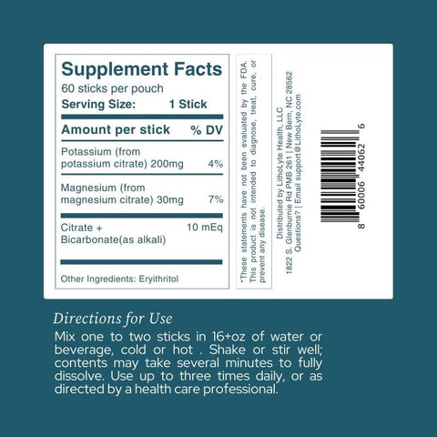 LithoLyte - Saúde Renal | Água para a Saúde dos Rins | Marca