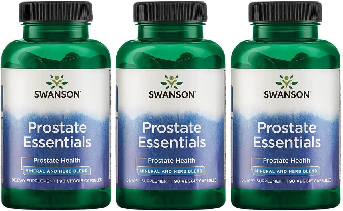 Prostate Essentials – Fórmula de Zinco e Saw Palmetto para Apoio à Saúde da Próstata – Suporte à Saúde Urinária e Controle da Bexiga – 90 Cápsulas - Swanson