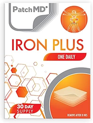Patches Tópicos de Ferro Plus – Suprimento de 30 Dias - PatchMD