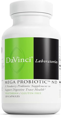 DAVINCI - DaVinci Labs Mega Probiotic ND – Suplemento Probiótico Não Lácteo Suporta o Intestino e a Digestão