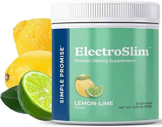 ElectroSlim – Pó Hidratante de Eletrólitos sem Açúcar com Eletrólitos Essenciais – Fórmula sem Açúcar para Equilíbrio Energético Diário – Sabor Limão-Lima - Simple Promise