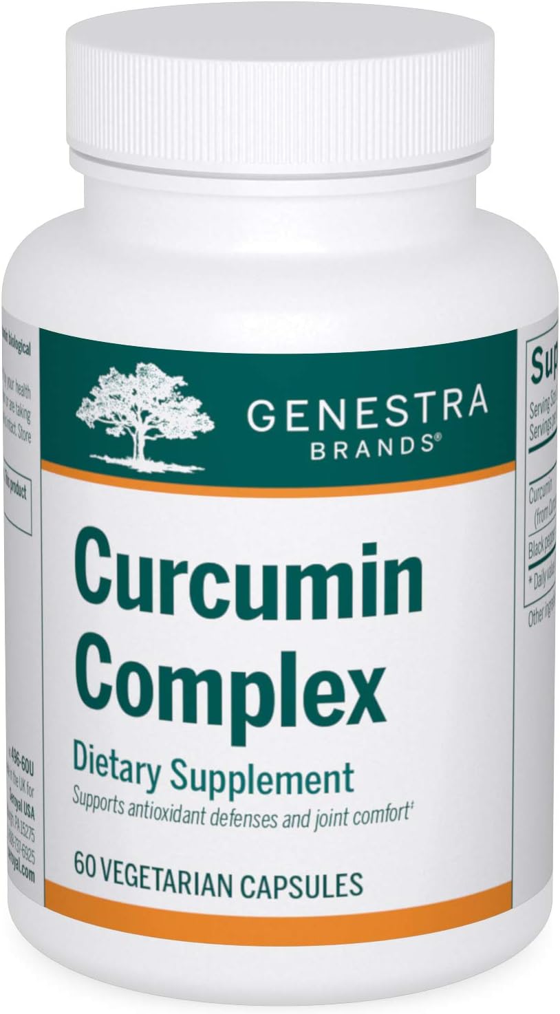 Curcumin Complex | Suplemento de Curcumina e Pimenta Preta | 60 Cápsulas - Genestra Brands
