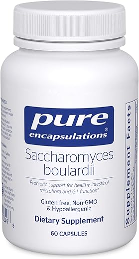 Saccharomyces Boulardii | Probiótico Natural para Equilibrar a Flora Intestinal | 60 Cápsulas - Pure Encapsulations