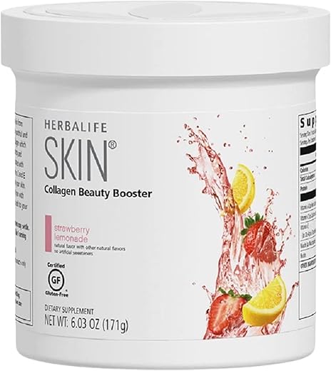 Skin Collagen Beauty Booster Limonada Morango 178g: Sem Sabor Artificial, Sem Adoçantes Artificiais, Sem Glúten - Herbalife