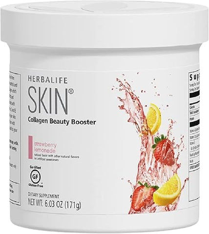 Skin Collagen Beauty Booster Limonada Morango 178g: Sem Sabor Artificial, Sem Adoçantes Artificiais, Sem Glúten - Herbalife