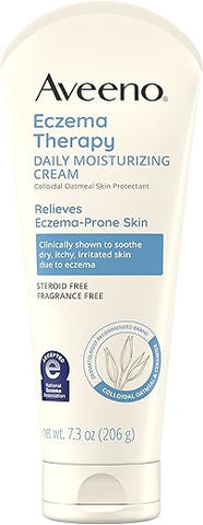 Creme Hidratante Diário para Pele Sensível com Eczema, Alívio Calmante, Aveia Coloidal – 200g - Aveeno
