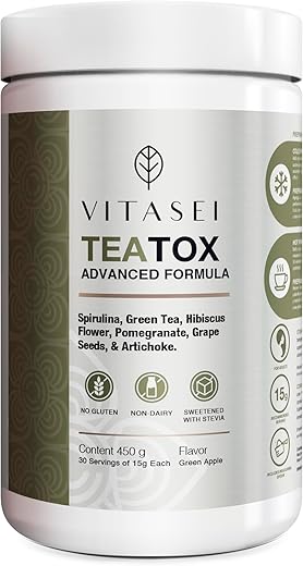 VITASEI - Teatox Detox: Chá Detox Natural para Limpeza do Organismo – 100% Eficaz e Saudável
