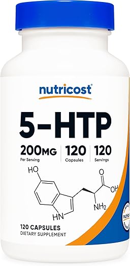 5-HTP 200mg – 120 Cápsulas Vegetarianas (5-Hidroxitriptofano) – Não-OGM | Nutricost 5-HTP 200mg – 120 Cápsulas Vegetarianas (5-Hidroxitriptofano) – Não-OGM - Nutricost