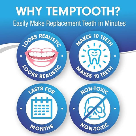 Produto Patenteado de Substituição Temporária de Dente, Confiança do Número 1 em Vendas - Temptooth
