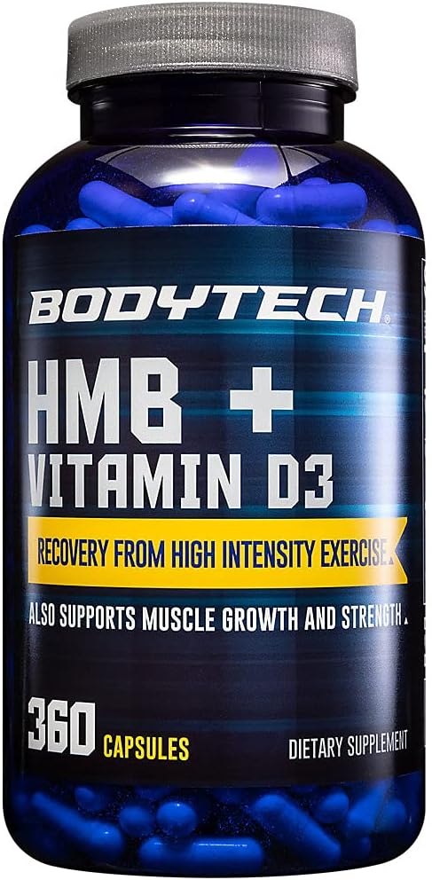 BODYTECH - BodyTech HMB Vitamina D3 – Suporte para Crescimento Muscular e Força (360 Cápsulas Vegetais)