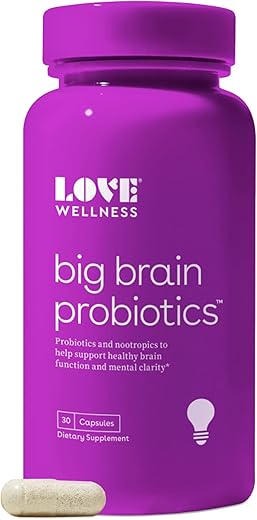 Nootrópicos Suporte Cerebral, Probióticos Big Brain | Função Cerebral, Concentração, Saúde Cognitiva - Love Wellness