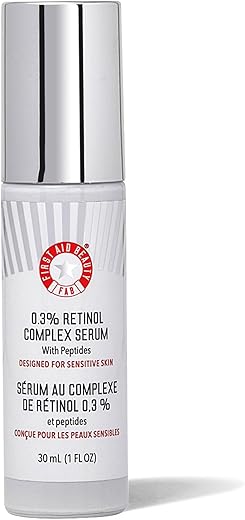 Soro Complexo de Retinol 0.3%% com Peptídeos – Melhora a Aparência de Linhas e Rugas com Menos Irritação que o Retinol Tradicional – 30ml - First Aid Beauty