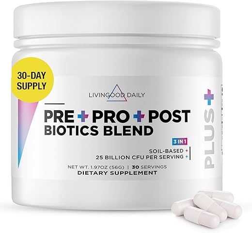 Blend em Pó Livingood Daily Pre Pro Post Biotics – Probióticos para Mulheres | 100g