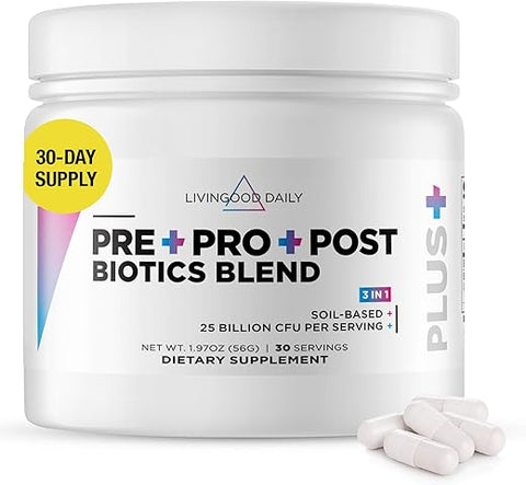 Blend em Pó Livingood Daily Pre Pro Post Biotics – Probióticos para Mulheres | 100g