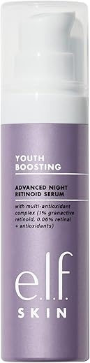 SKIN Serum Retinol Noturno Avançado, Redutor de Linhas Finas, 30ml - e.l.f.