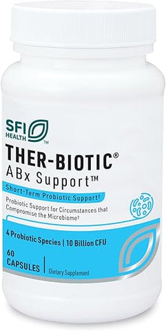 ABX Support Probiótico – 10 Bilhões UFC para Apoio Durante Terapia Antibiótica, Hipoalergênico - Klaire Labs